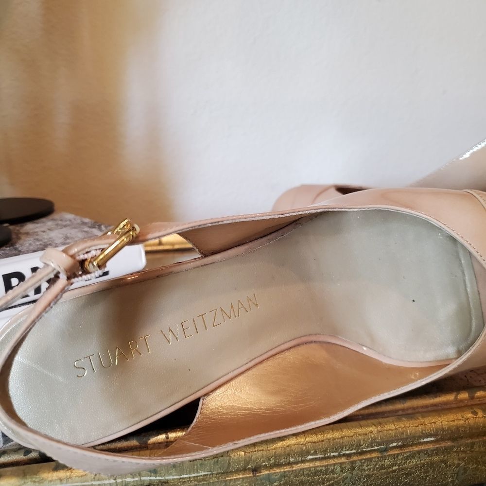 Stuwart Weitzman wedge nude patent - Picture 7 of 12